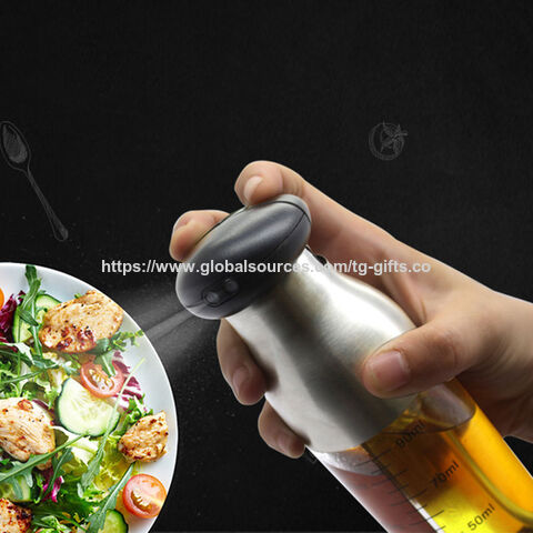 Frasco de spray de óleo de cabeça dupla, frasco de dupla cavidade para óleo e vinagre, frasco de spray de óleo para saladas, churrascos e uso doméstico na cozinha for sale at factory direct price