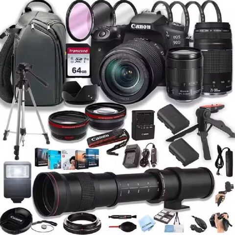 100% Best Selling 90 D Digital Slr Cameras 18-135 Is Usm Len Kits ...