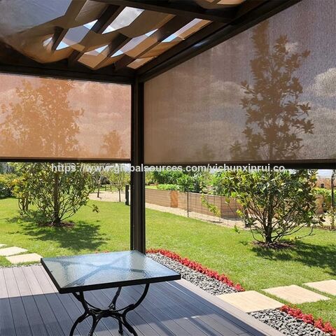Hading Kreative Intelligente Bequeme Ungefähre Automatisierte Ferngesteuerte Nutzung Patio Balkon Garten Händler Großhandel Rollläden for sale at factory direct price
