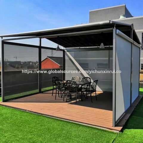 Blinds Outdoor Windproof Blackout Blinds Motorized Shades Patio Garden Balcony Waterproof Energy-Saving Us Version Roller Blinds for sale at factory direct price