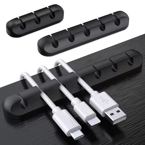 Clips de Bureau en Silicone Best-Seller, Ensemble de Clips Multifonctionnels pour Câbles de Données, Organisateur de Câbles, Attaches de Câbles