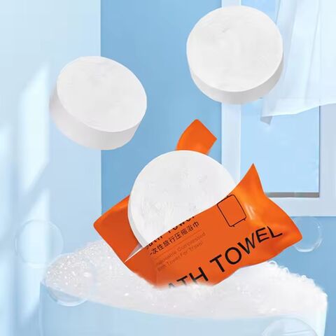 Toalla de baño comprimida, desechable, de algodón puro, extra gruesa, para la cara, de viaje, portátil, en embalaje individual
