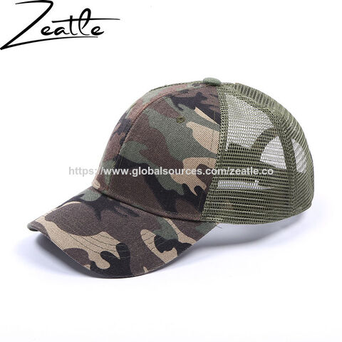 Gorra de béisbol ajustable de fabricante, gorra de malla de camuflaje, gorra de red deportiva, gorra deportiva de verano, gorra militar