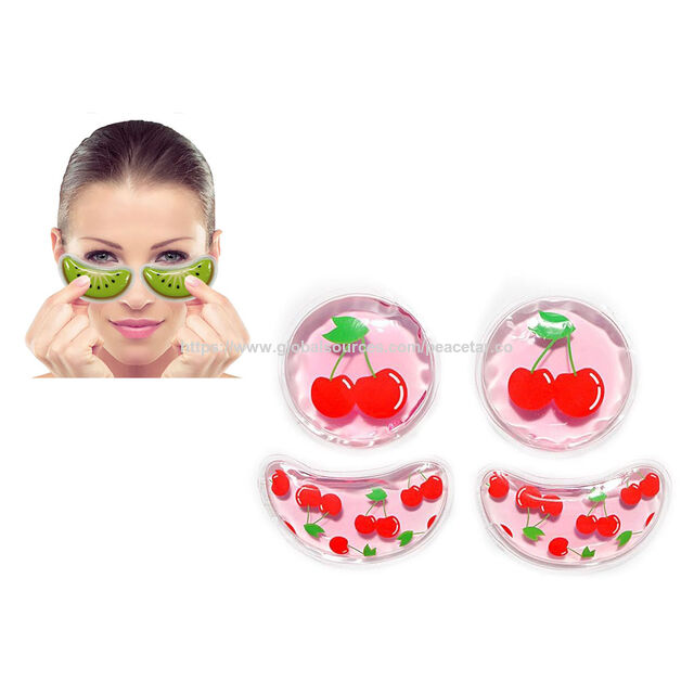 Ensemble de compresses de gel réutilisables pour les yeux, chaud/froid. Contient 2 pièces de formes rondes ou semi-circulaires. for sale at factory direct price
