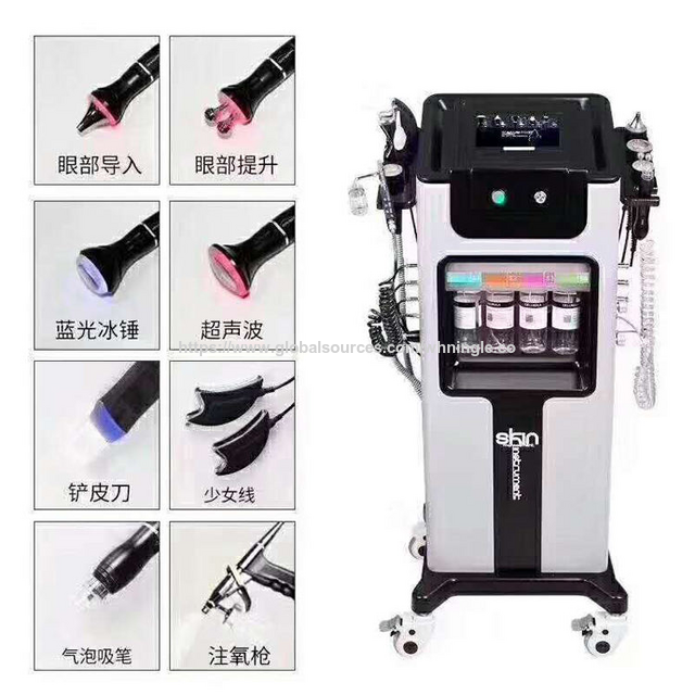Máquina profesional de microdermoabrasión facial con dermoabrasión de diamante 8 en 1 para spa for sale at factory direct price
