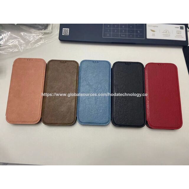 Funda de cuero PU de alta calidad al por mayor para iPhone 15 - Funda tipo billetera con tapa completa para smartphone de lujo for sale at factory direct price