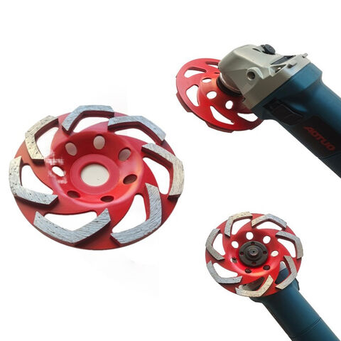 Hot Selling Resin Filled 4" Diamond Cup Wheel dengan Ulir 5/8"-11 untuk Batu Kuarsa, Beton, Marmer, Granit