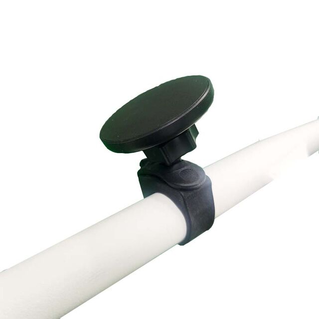 Support téléphone de fitness pour salle de sport, rotatif à 360°, anti-corrosion, compatible MagSafe, aimants puissants N52, matériau en caoutchouc, sangle réglable pour poussette