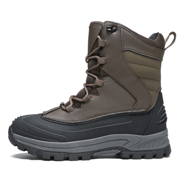 Bota de Inverno de Cano Médio em Couro com Suporte de Tornozelo Aprimorado e Desempenho em Clima Frio for sale at factory direct price