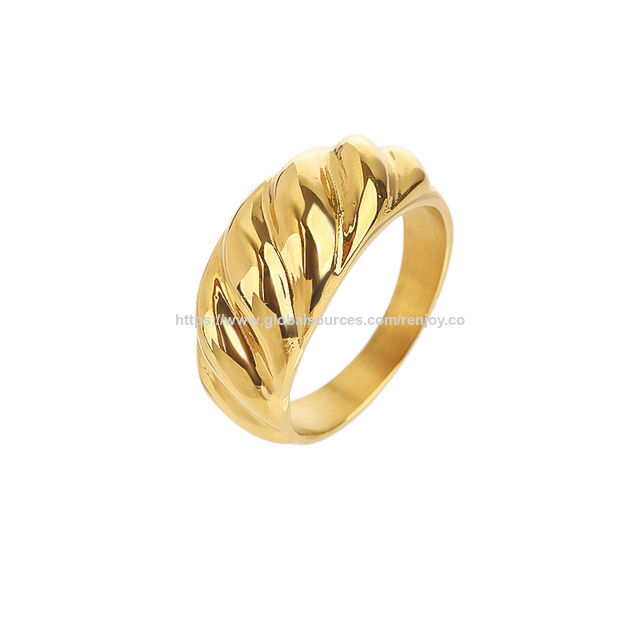 Cincin baja tahan karat desain sederhana dan individualis gaya bintang INS cincin terbuka baja tahan karat for sale at factory direct price