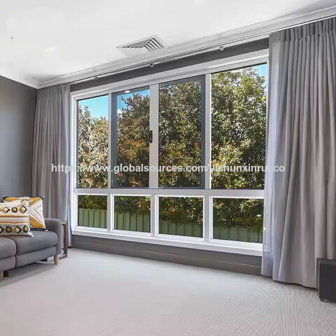 Kundenspezifisches modernes Design Horizontal Schiebefenster Aluminiumlegierungsrahmen mit Glasfenstern Thermische Trennung für Villen for sale at factory direct price