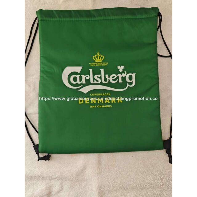 Sac isotherme à cordon en polyester écologique pour l'extérieur ou les voyages