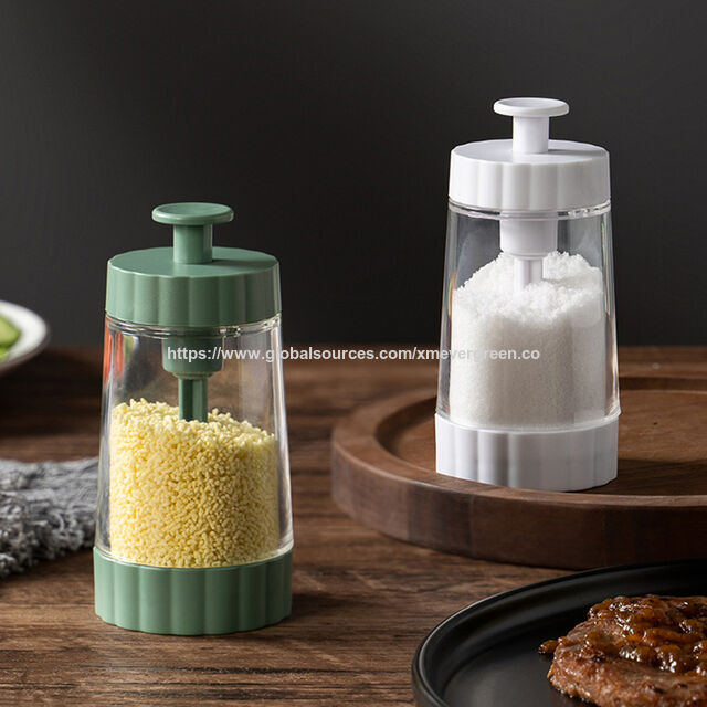 Saleros y pimenteros de plástico para cocina y camping, dosificación precisa de 0.5g
