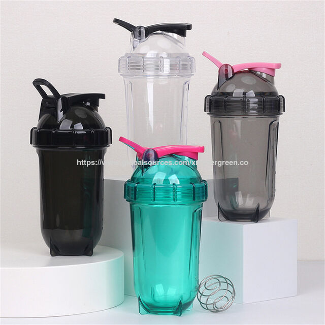 Nouvelle bouteille de mélange en plastique, bouteille d'eau sans BPA pour les shakes et les suppléments sportifs for sale at factory direct price