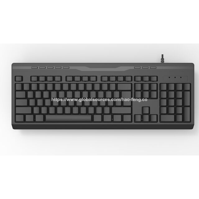 Clavier de Bureau à Membrane Filaire K807M - Touches Multimédia Indépendantes, Corps Fin, Lignes Minimalistes, Support Multi-Langues for sale at factory direct price