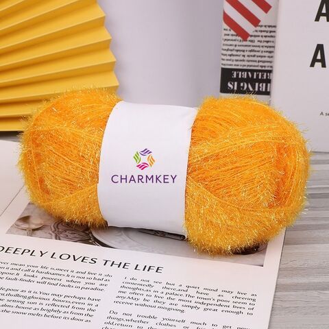 Charmkey Mejor Precio al por Mayor 50g 100g 100% Hilado de Poliéster Estropajo Fantasía Hilado para Lavar Platos Hilado para Tejer a Mano for sale at factory direct price