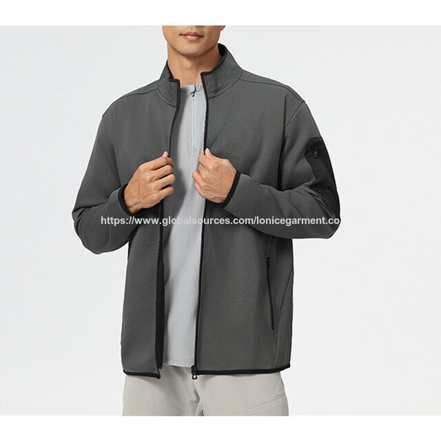 Fabricant de vêtements de sport, hauts en tricot, manteau de loisirs, veste zippée pour hommes for sale at factory direct price