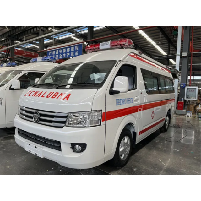 Ambulance Numérique d'Urgence Foton 4x2 avec Conduite à Droite/Gauche (RHD/LHD) Équipée de Systèmes Avancés de Surveillance, d'Oxygène et d'Aspiration pour Interventions Médicales Critiques