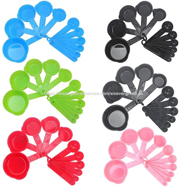 Conjunto de 11 colheres de medição empilháveis de PP ecológico para cozinhar for sale at factory direct price