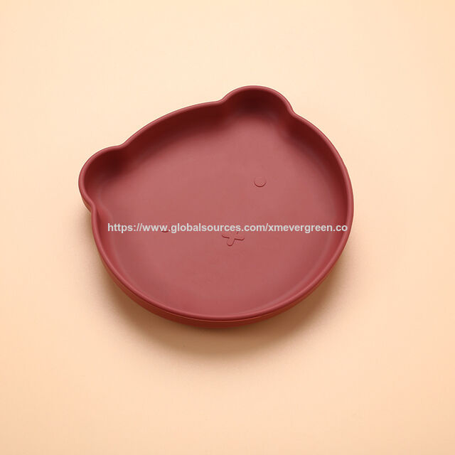 Ensemble d'alimentation personnalisé avec nom, Ensemble de sevrage avec motif de dessin animé pour bébé et jeune enfant, Assiette pour bébé écologique, Ensemble de sevrage en silicone