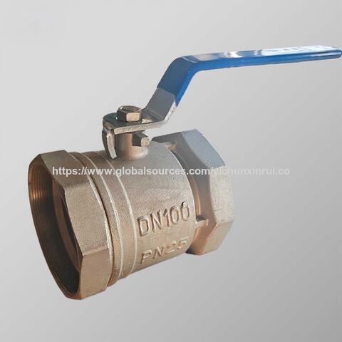 Vanne à Boisseau Sphérique 3 Voies en Laiton 4" NPT Filetée Passage Intégral | Vanne en Acier Forgé 800LB pour Compteur d'Eau for sale at factory direct price