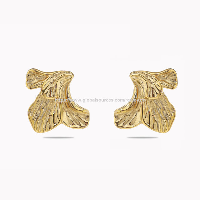 Pendientes de gota de agua con forma de hoja y flor, joyería de moda para mujer, aretes brillantes de boutique, superventas for sale at factory direct price