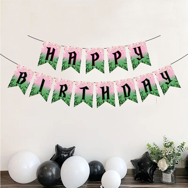 Decoración Personalizada para Fiesta Temática de Brujas, Pancarta de Feliz Cumpleaños para Fiesta de Festival Mágico, pancartas y guirnaldas for sale at factory direct price