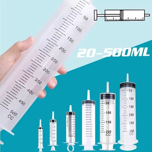 أدوات حقن تغذية الحيوانات الأليفة بحجم 20-500 مل: حقنة بلاستيكية ذات سعة كبيرة مع أنبوب لقياس السوائل for sale at factory direct price