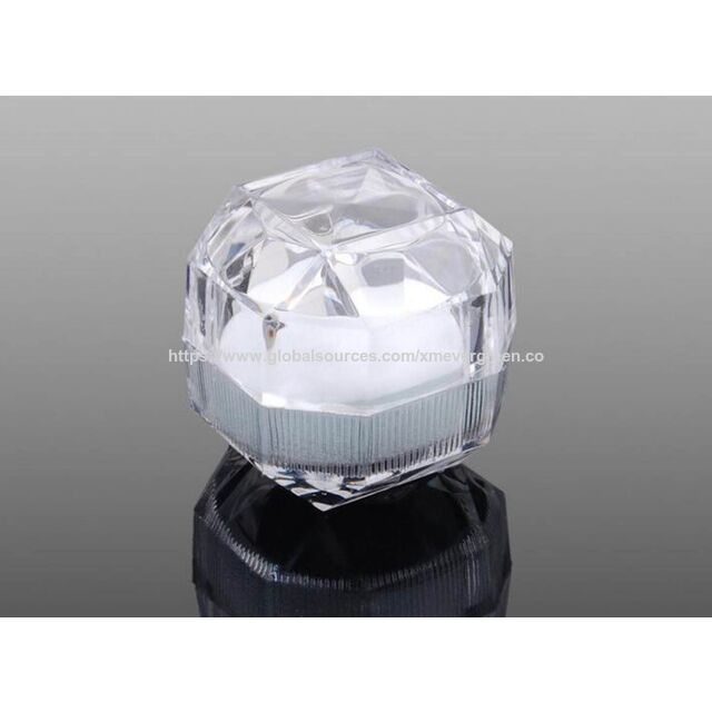 Caja de joyería transparente de alta calidad, caja de cristal para exhibición y almacenamiento for sale at factory direct price