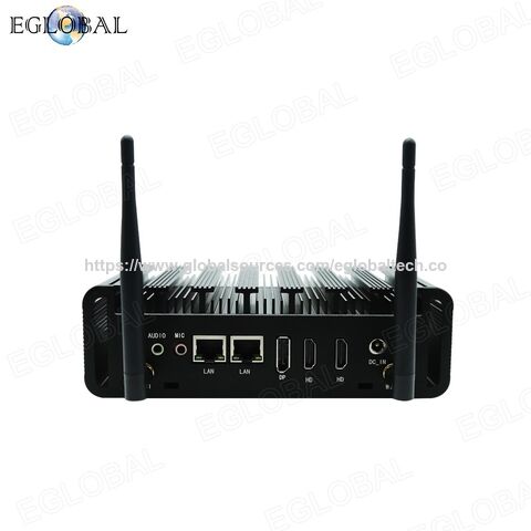 Mini PC al por mayor 10th Core I3 10110U 2*LAN 2*COM 2*HD DP Pantalla 16GB DDR4 RAM M.2 SSD 256GB PC industrial robusto Barebone