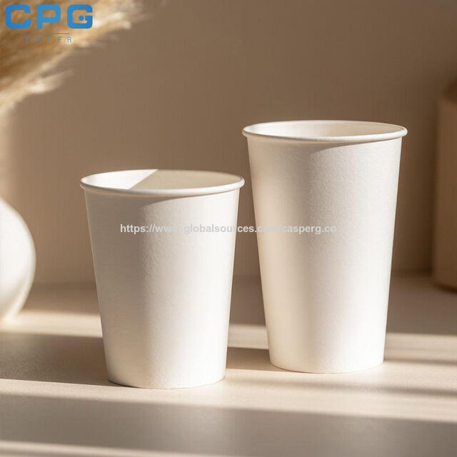 Papel para Copos Revestido com PLA Ecológico 190gsm Material Biodegradável Para Copos de Bebidas Geladas Sustentáveis