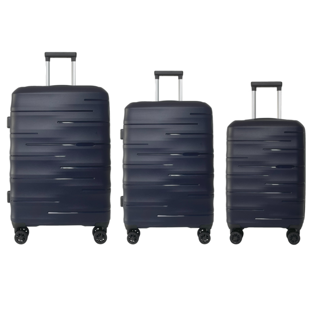 Affordable Pp Carry-on Luggage Set With Silent Spinner Wheels