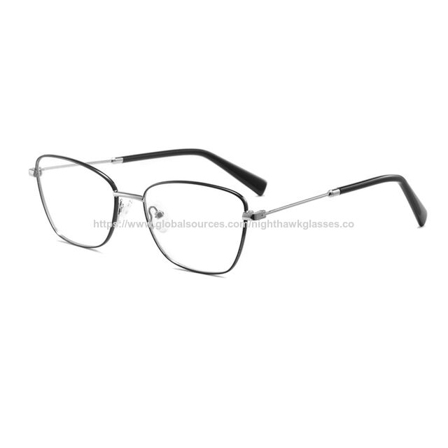 Neue günstige Edelstahl Mix Farbe Retro Damenmode Optische Rahmen Metall Optische Brillenrahmen Damen Designer Brillen