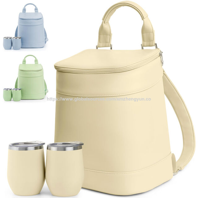 Insulated Cooler Backpack-leakproof Spillproof Stylish Vegan