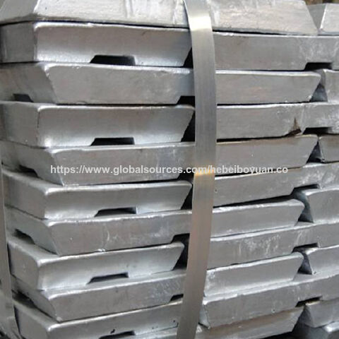 Lingotes de Zinco de Grau Industrial 99,995% para Fundição Sob Pressão, Metal Refinado de Alta Resistência em Conformidade com as Normas ASTM para Metalurgia for sale at factory direct price