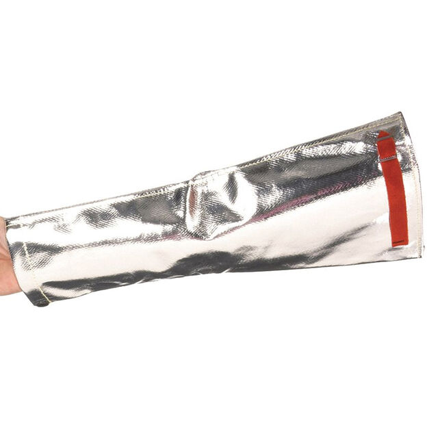 OEM Manches de protection aluminisées résistantes au feu sur mesure, cape aluminisée protégeant les bras de la chaleur et des projections de métal