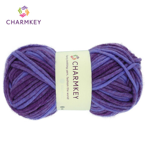Charmkey Hilo acrílico super voluminoso de alta calidad, hilo de fantasía para tejer al por mayor for sale at factory direct price