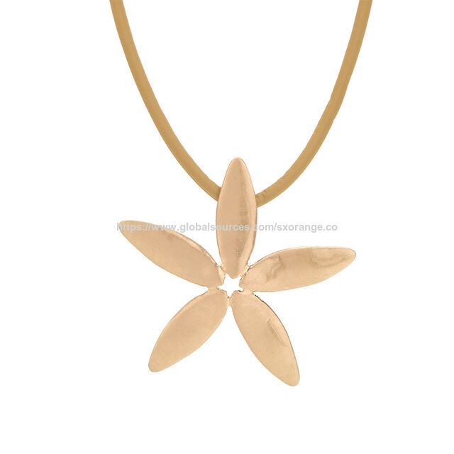 Wholesale Boho Customized Statement Pendant Necklace,matte Gold