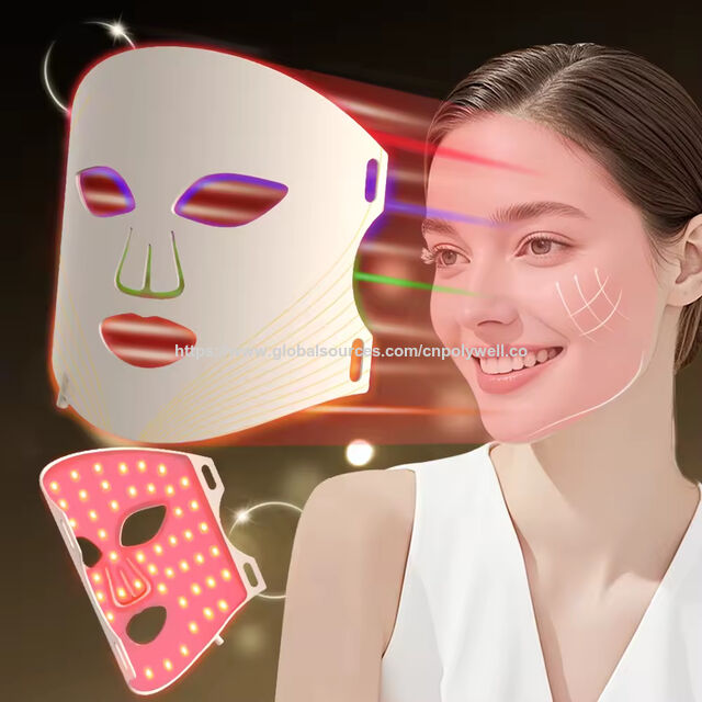 Mascarilla de silicona suave de grado alimenticio de Corea para productos de cuidado personal de belleza para mascarilla facial de terapia de luz LED, juego para el cuidado de la piel
