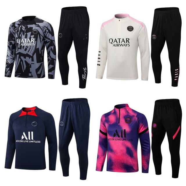 Uniforme de Entrenamiento de Fútbol Personalizable del Paris Saint-Germain: Camiseta de Fútbol de Poliéster Impermeable y Resistente al Viento para Adultos y Niños