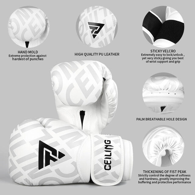 Boxhandschuhe im Profi-Stil für das Training am Sandsack, MMA, Muay Thai, Sparring, PU-Leder for sale at factory direct price