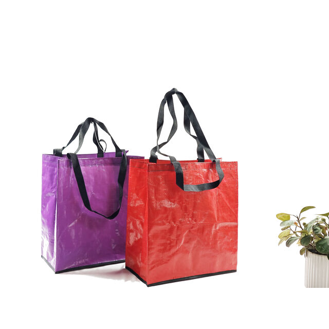 Grands sacs fourre-tout pliables pour courses - Poignées robustes pour courses lourdes, parfaits pour supermarchés, marchés de producteurs, stockage