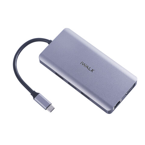 Estación de acoplamiento 9 en 1 PD 100W, concentrador USB 3.0 Gigabit Ethernet Pro Max, estación de acoplamiento multifunción para oficina