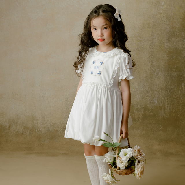 premium handmade embroidered girls dresses Let your little one step into a fairytale with our Disney Princessinspired premium kids gown Beautiful hand embroidery, soft puff sleeves, and dreamy details made for birthdays, photoshoots & special occasions