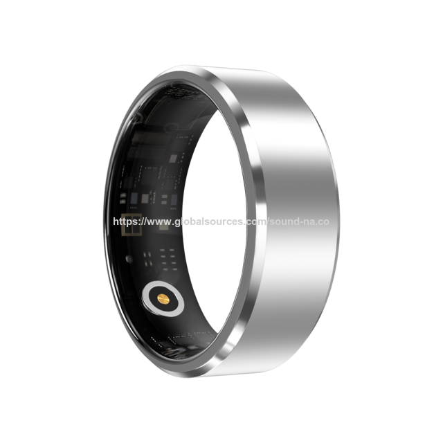 Bague Connectée : Nouvel Exemple de Technologie et d'Esthétique. Suivi de l'Oxygène Sanguin et du Sommeil. Étanche. Bague Connectée avec Moniteur de Fitness.
