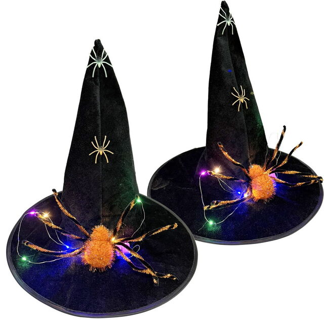 Sombrero de Bruja Transfronterizo de Halloween con Personaje Tejido Estilo Unisex para Fiesta