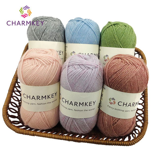 Nuevo Artículo de Venta: Hilado de Crochet de Lana Merino 100% Nm1/3.4 de Color Mezclado for sale at factory direct price