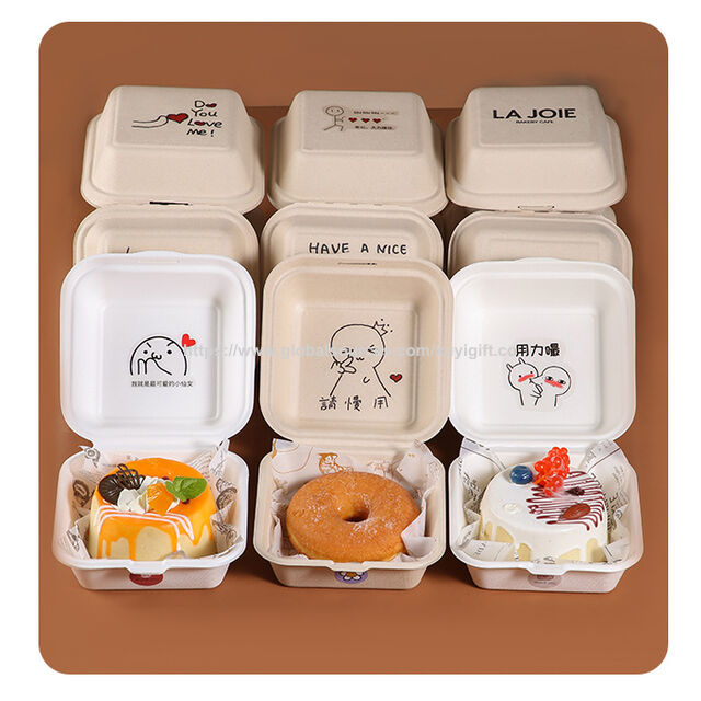 Low Price Disposable Biodegradable Bagasse Food Container Salad Box ...