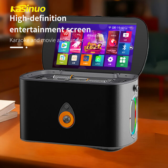 Karaoke-Maschine mit Liedtextanzeige für Erwachsene, eingebautem 11,6-Zoll-Tablet, Bluetooth-Lautsprecher mit 2 drahtlosen Mikrofonen for sale at factory direct price