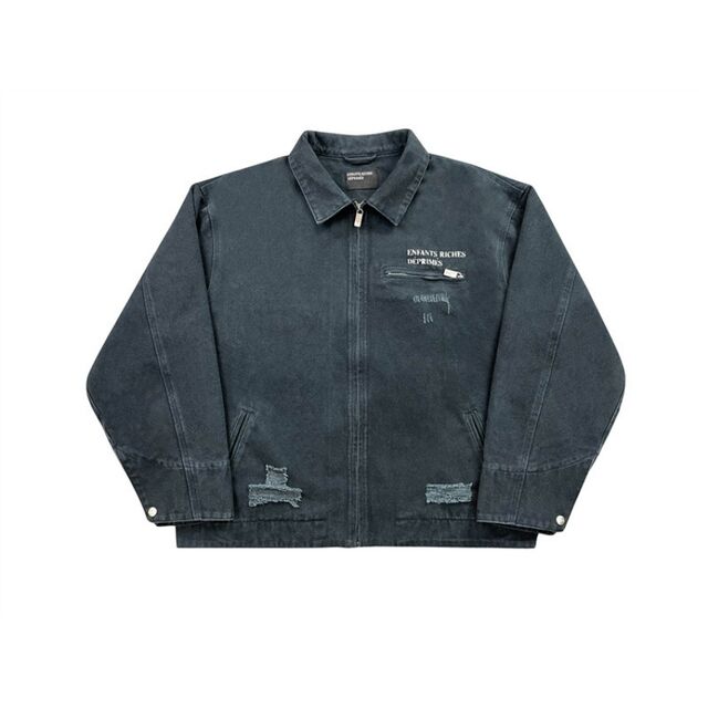 2025 Neue ERD Herren Winter Windbreaker Water Washed Distressed Loose Herren Jeansjacke Outdoor Jacke Sweatshirt for sale at factory direct price
